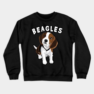 Pint-sized Paws Parade Beagle Whispers, Tee Triumph Extravaganza Crewneck Sweatshirt